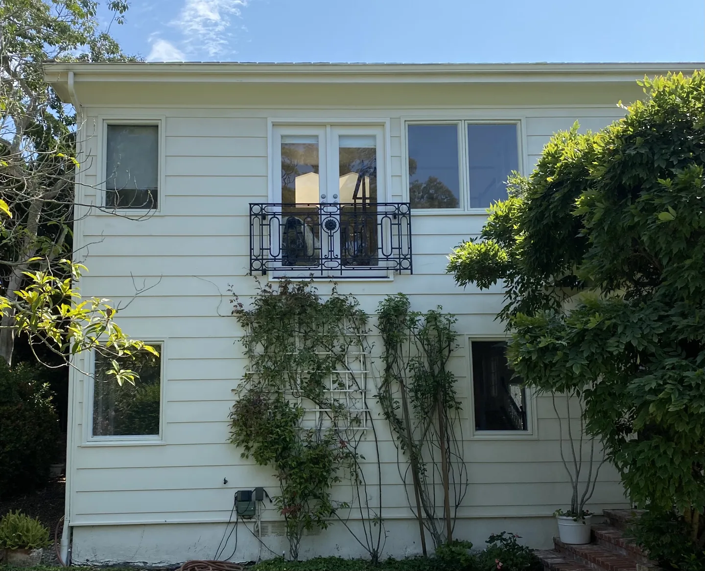 The same house exterior after washing
