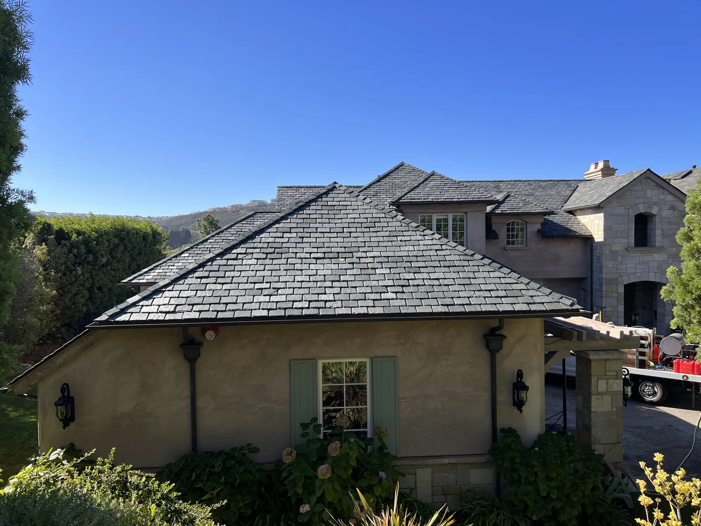 The same roof after cleaning